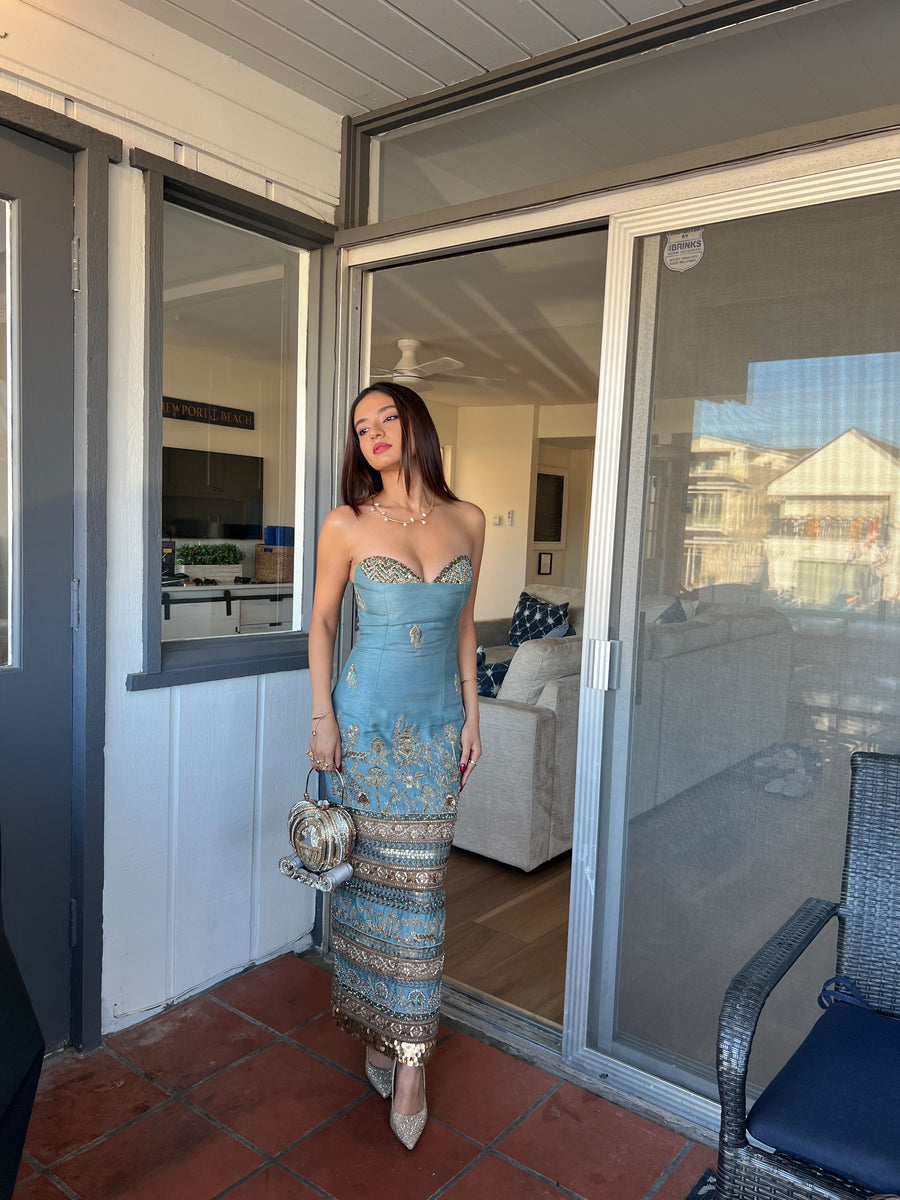 Royal Kadamba Bandage Dress