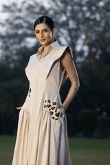 The sand dune leopard dress