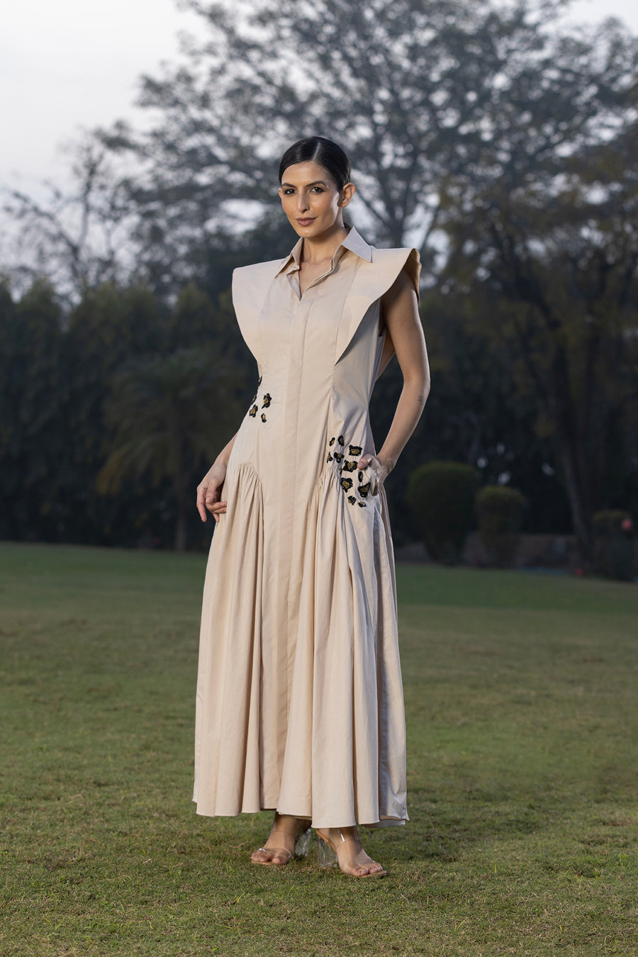 The sand dune leopard dress