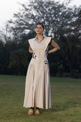 The sand dune leopard dress