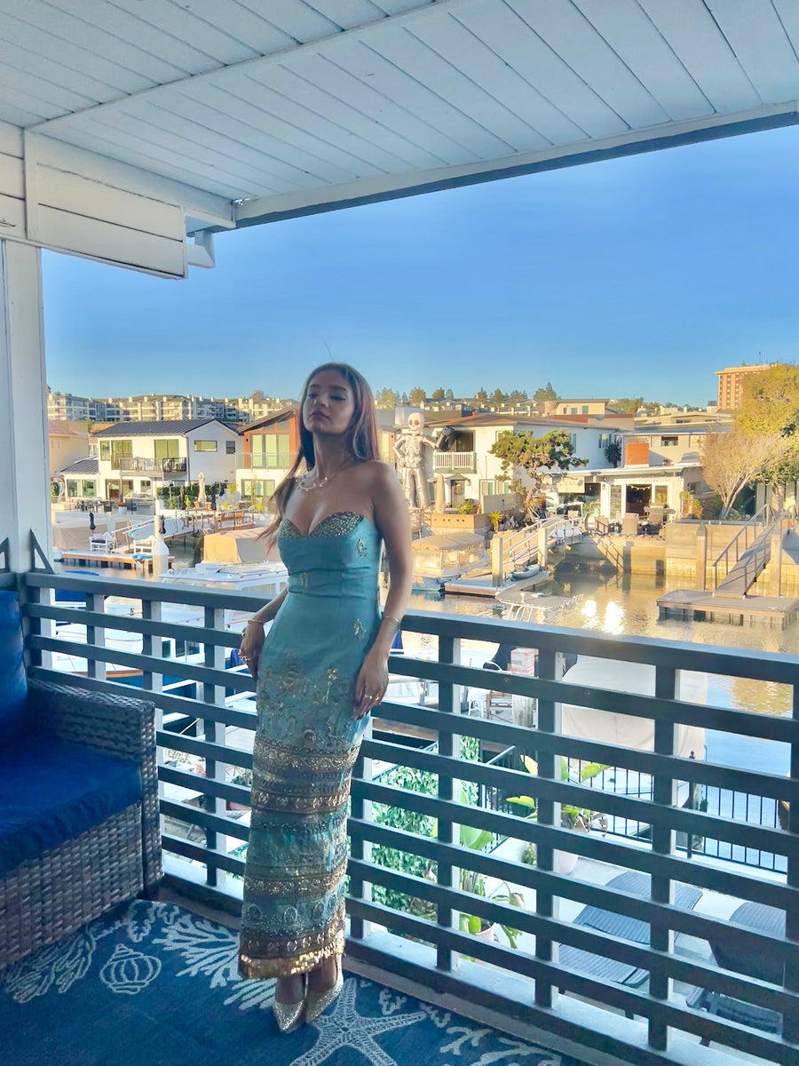 Royal Kadamba Bandage Dress