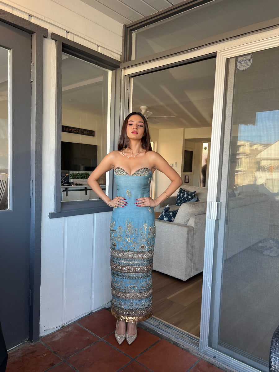 Royal Kadamba Bandage Dress