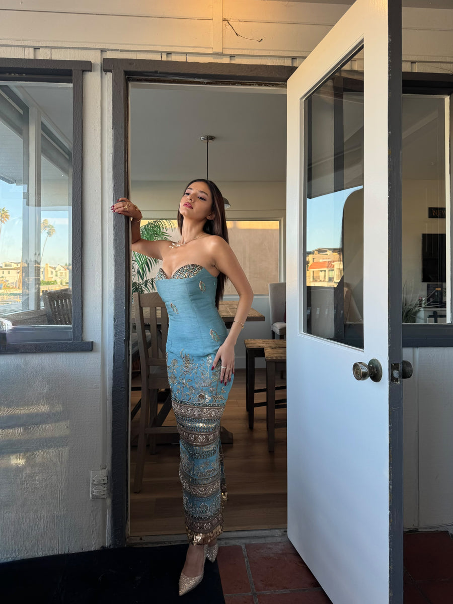 Royal Kadamba Bandage Dress