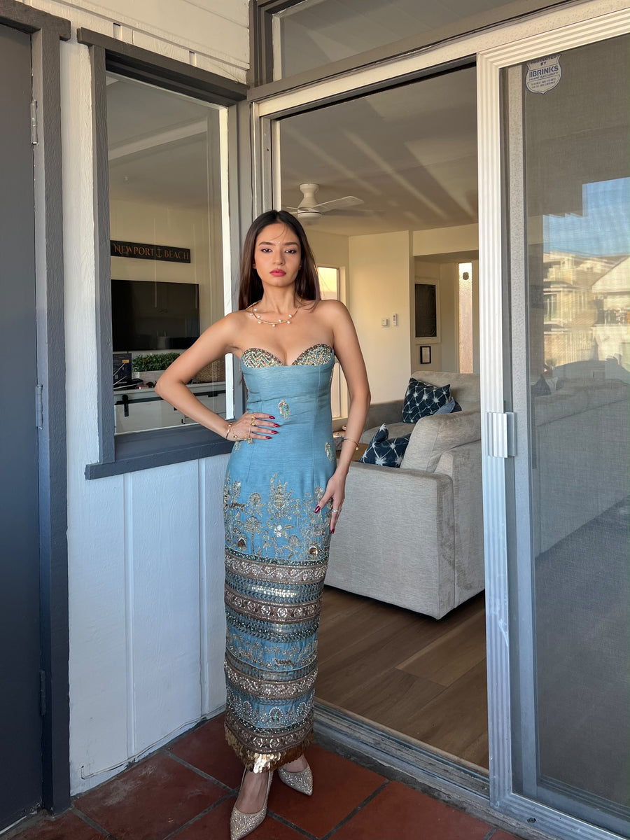 Royal Kadamba Bandage Dress