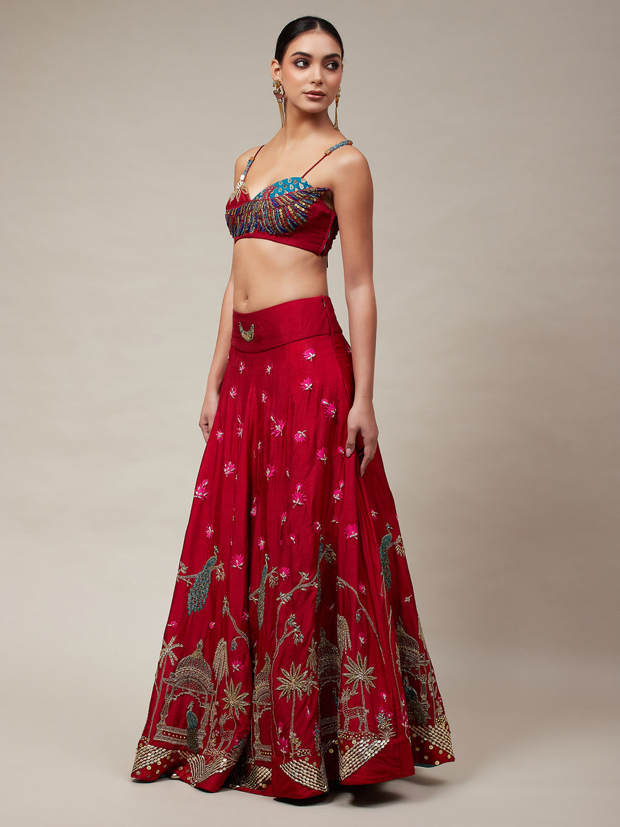 Mayura Pichwai Lehenga