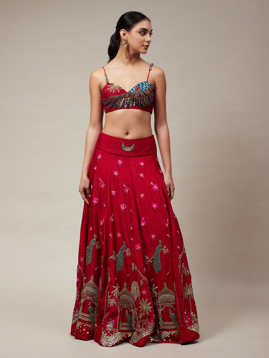 Mayura Pichwai Lehenga