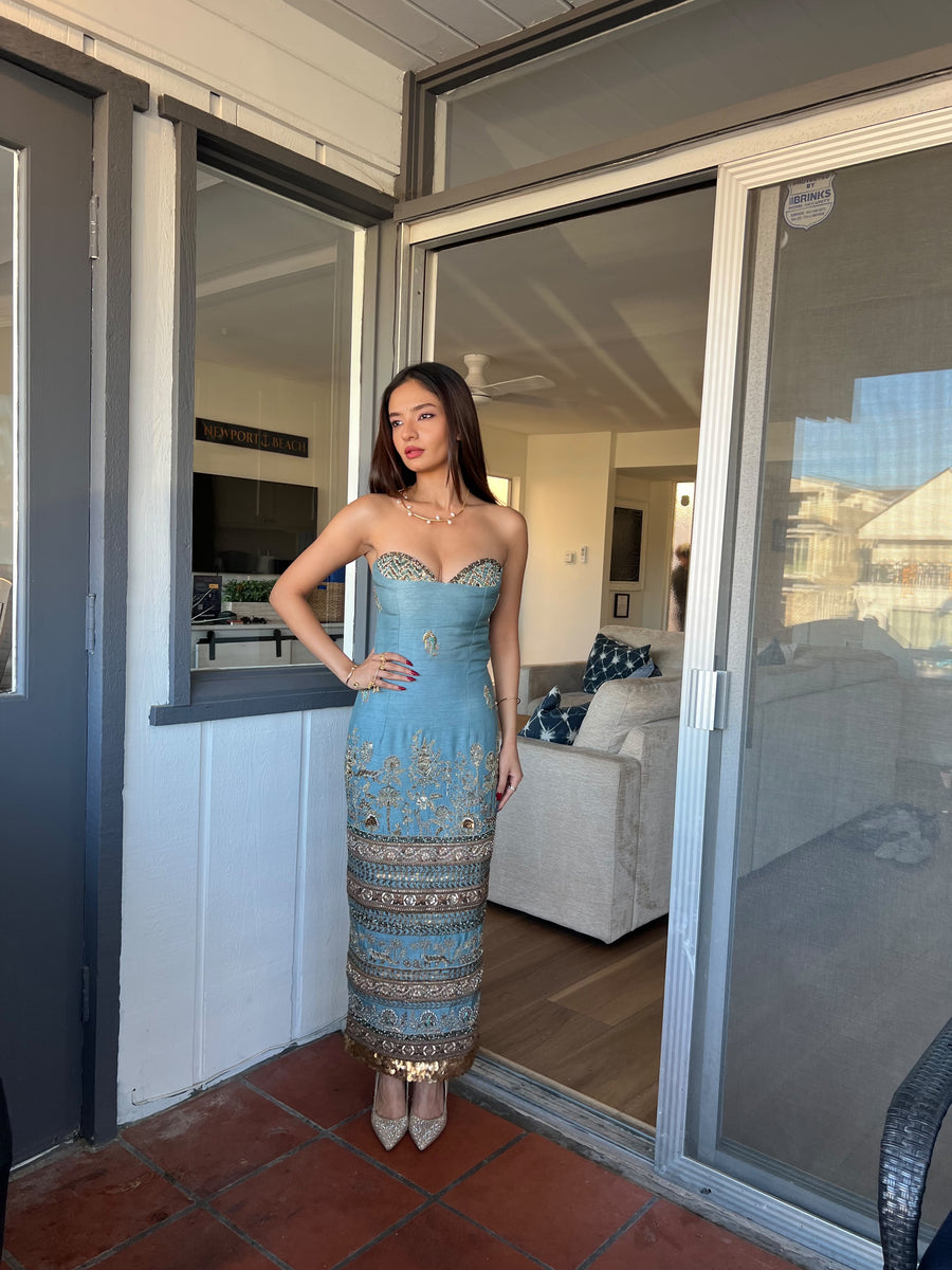 Royal Kadamba Bandage Dress