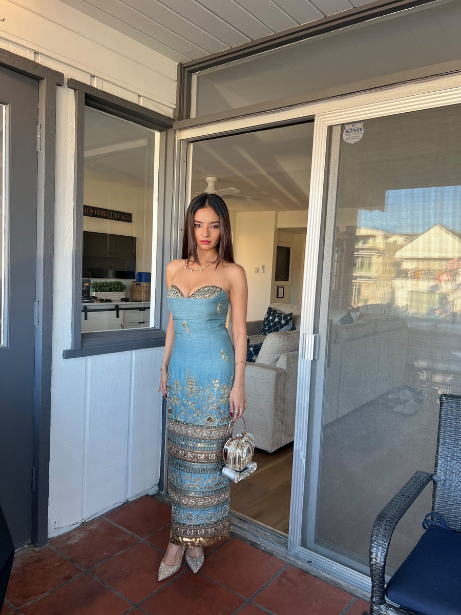 Royal Kadamba Bandage Dress