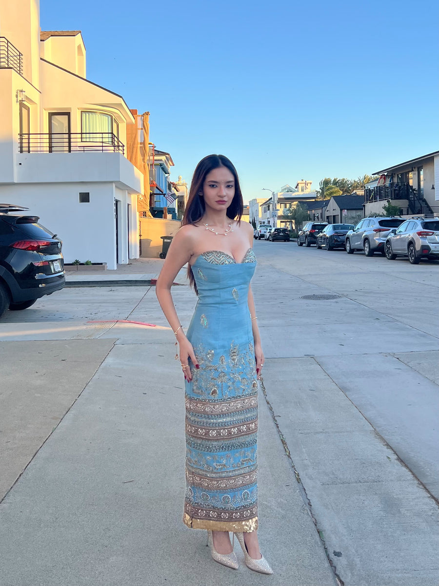 Royal Kadamba Bandage Dress