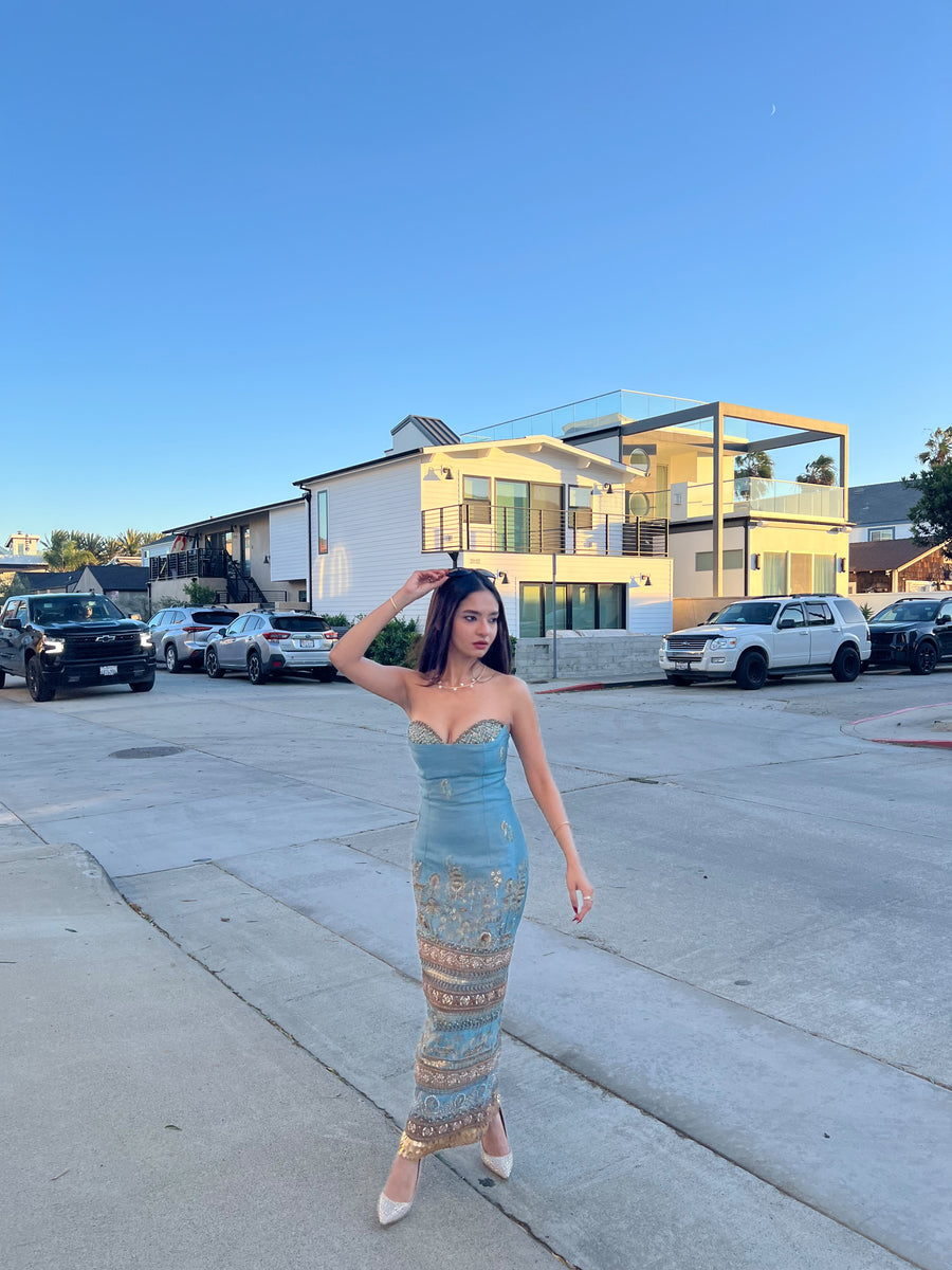 Royal Kadamba Bandage Dress