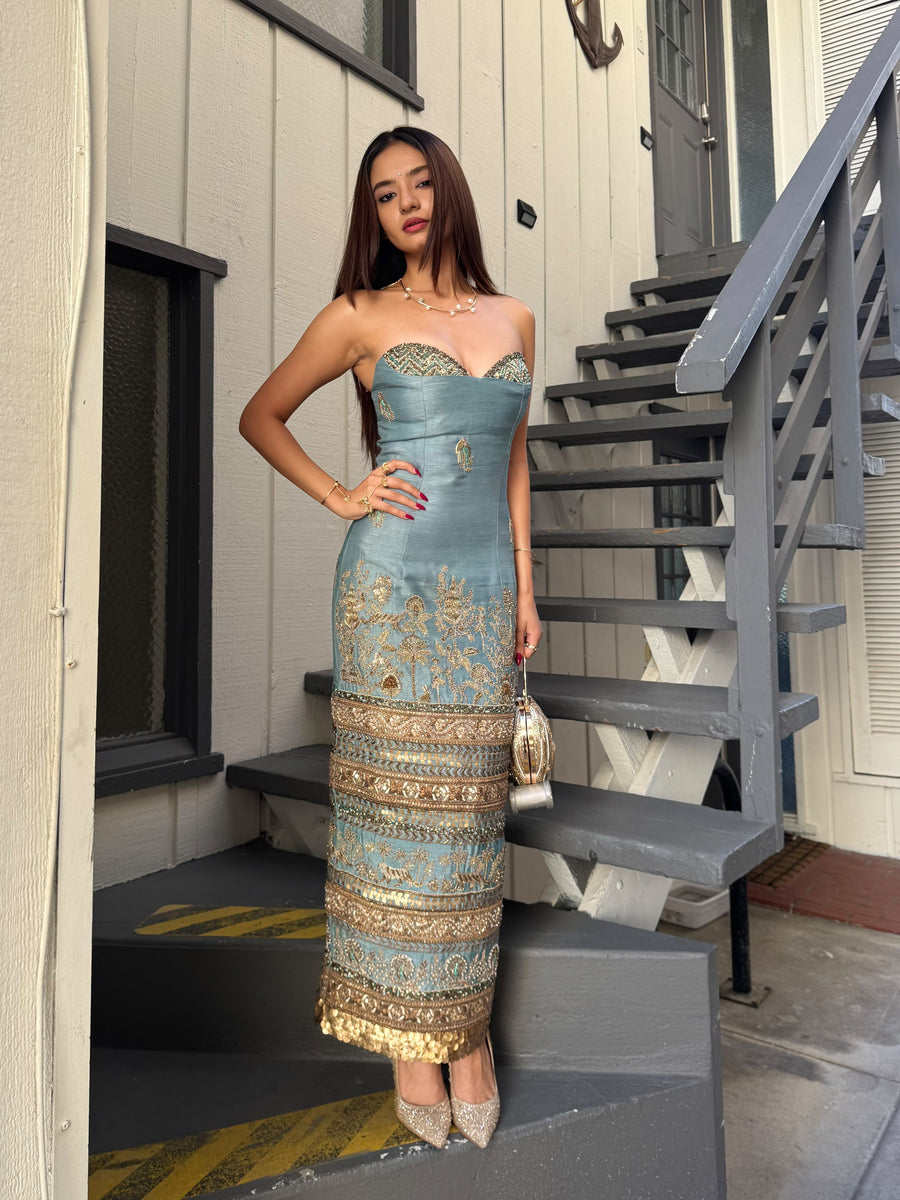 Royal Kadamba Bandage Dress