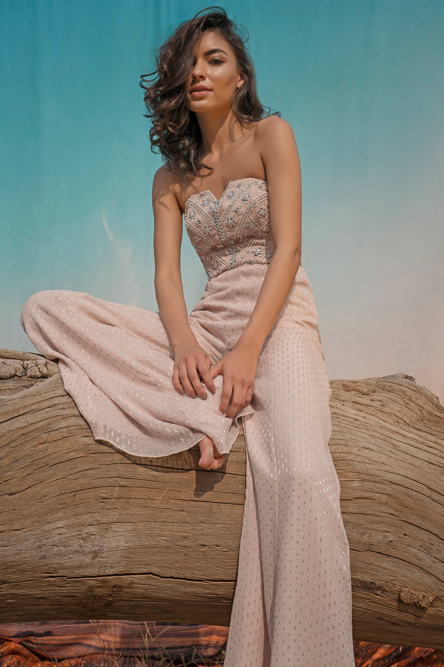 Pearls In Ocean Tube Jumpsuit