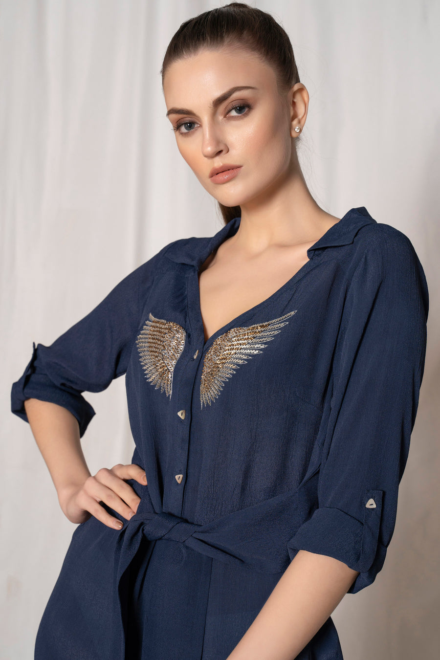 Winged Shirt Dress