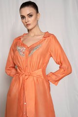 Winged Shirt Dress