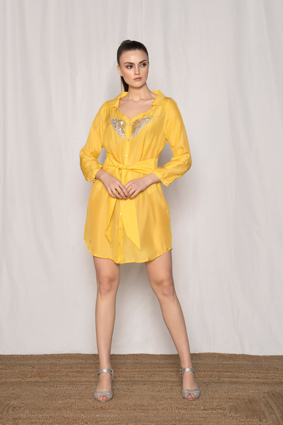 Winged Shirt Dress