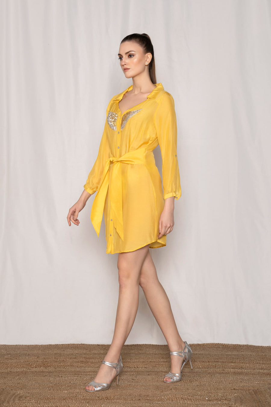 Winged Shirt Dress