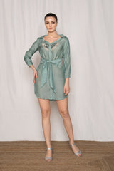 Winged Shirt Dress