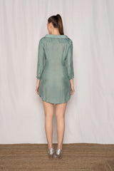Winged Shirt Dress