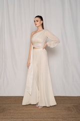 One Shoulder Top With Sash
