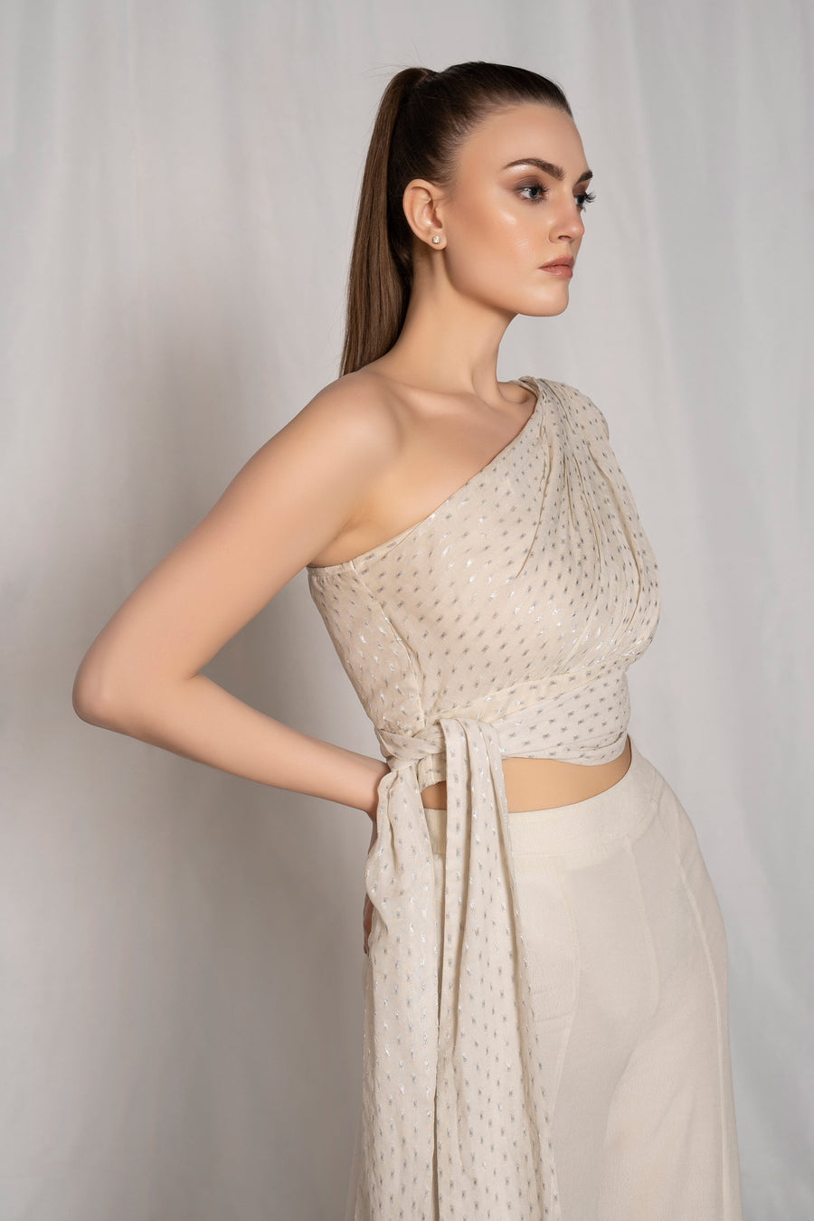 One Shoulder Sash Co-Ord - Neu