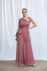 One Shoulder Top With Sash