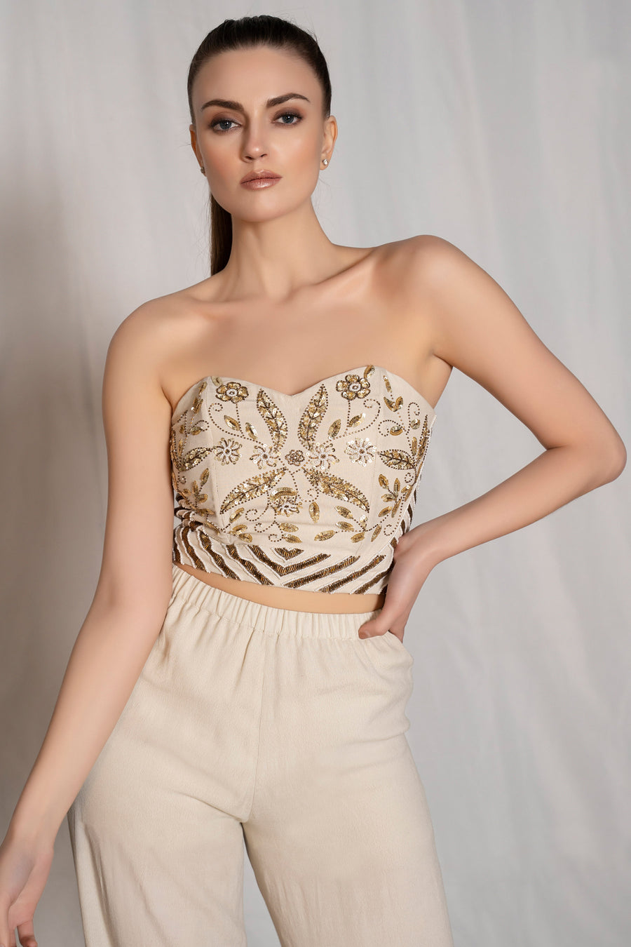Golden Neutral Bustier