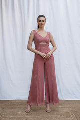 Bokeh Cutout Jumpsuit