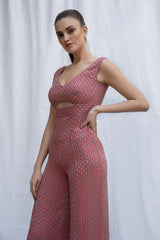 Bokeh Cutout Jumpsuit